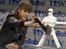 Did Justin Bieber Give a Robot a Handy J at CES?